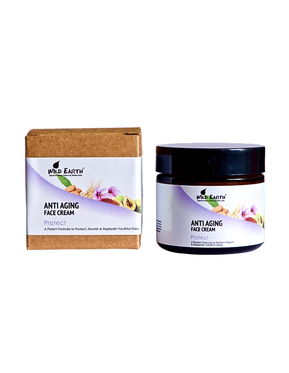 Wild Earth Anti Aging Face Cream (50 gms) |Handcrafted Anti Aging Face Cream |Cruelty Free |Retinol Free |Natural |Ayurvedic Formulation |Free of Harmful Chemicals|-White-2