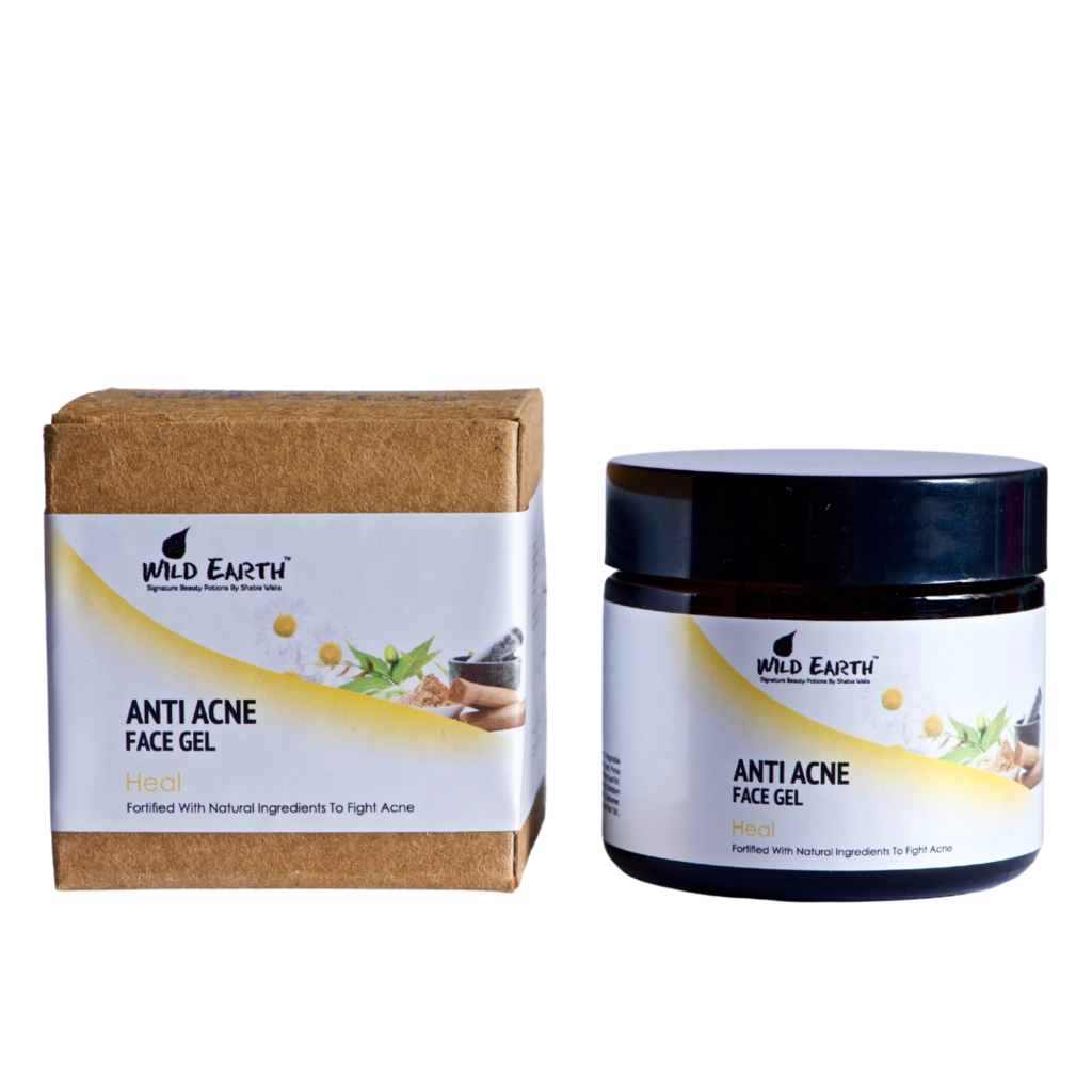 Wild Earth Anti Acne Face Gel (60 gms), Extremely Light &amp; Non-Greasy, Miracle Gel for All Types of Acne |Made with natural ingredients-Brown-1