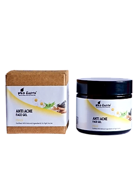 Wild Earth Anti Acne Face Gel (60 gms), Extremely Light &amp; Non-Greasy, Miracle Gel for All Types of Acne |Made with natural ingredients-Brown-1-sm