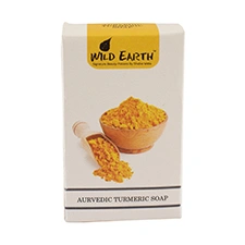 Wild Earth Handmade Ayurvedic Turmeric Soap (100 gms)-WEATS_01