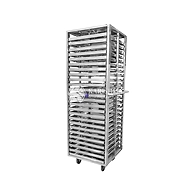 Stainless Steel Open Tray Rack With Wheel