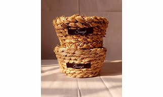 Banana Fibre Handwoven Indoor Planter - Small - Pack of 2