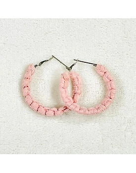 Boho Chic Macrame Earrings | Modish Hoop