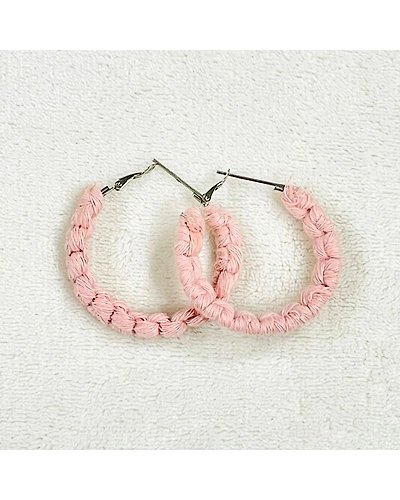 Boho Chic Macrame Earrings | Modish Hoop-12247562