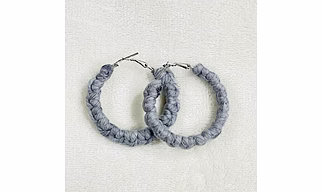 Boho Chic Macrame Earrings | Modish Hoop