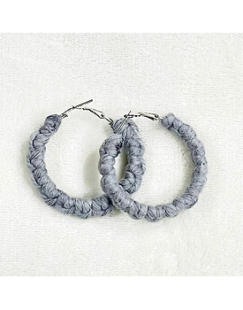 Boho Chic Macrame Earrings | Modish Hoop