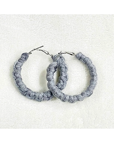 Boho Chic Macrame Earrings | Modish Hoop-12247564