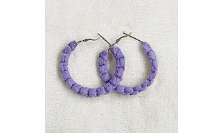 Boho Chic Macrame Earrings | Modish Hoop