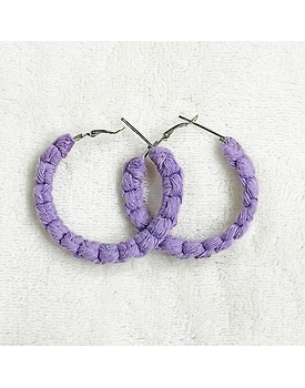 Boho Chic Macrame Earrings | Modish Hoop
