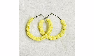 Boho Chic Macrame Earrings | Modish Hoop