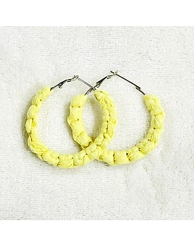 Boho Chic Macrame Earrings | Modish Hoop