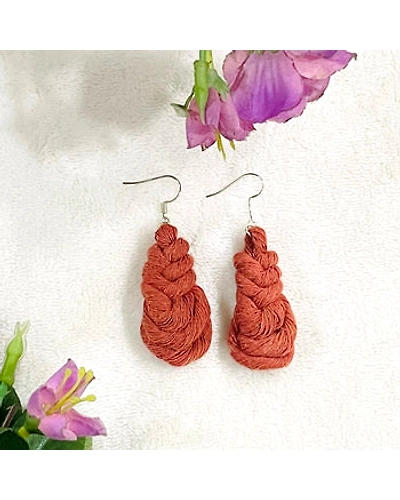 Boho Chic Macrame Earrings | Pipa Knot-12248910