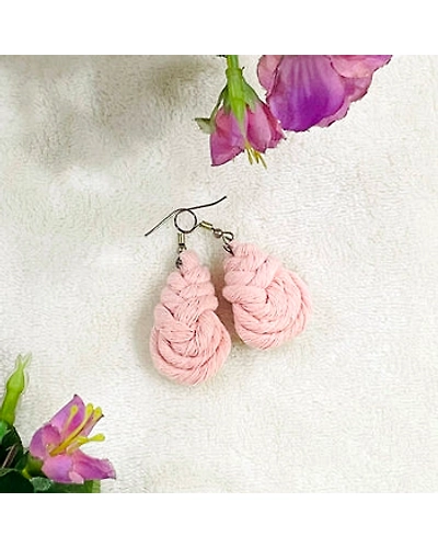 Boho Chic Macrame Earrings | Pipa Knot-12248912