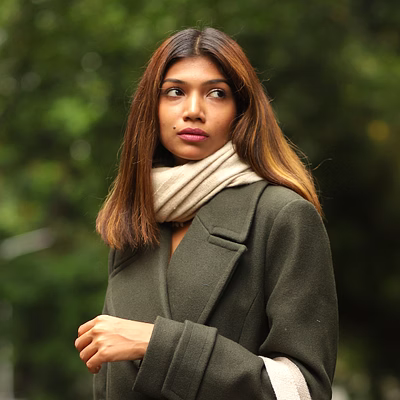 handloom cashmere oversized scarf | 100% pure- made in india