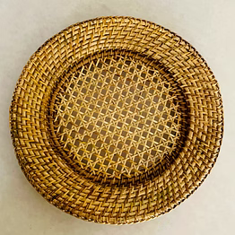cane charger plates | dinner essentials | fine dine