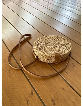 Cane Oval Sling Bag | Evening & Summer Sling | 3 Colors