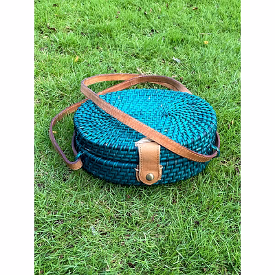 cane oval sling bag | evening & summer sling | 3 colors