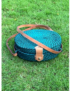 Cane Oval Sling Bag | Evening & Summer Sling | 3 Colors