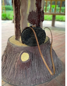 Cane Oval Sling Bag | Evening & Summer Sling | 3 Colors