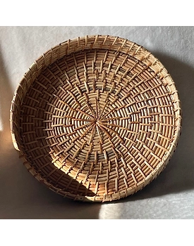 Circular Double Weave Kosh Tray