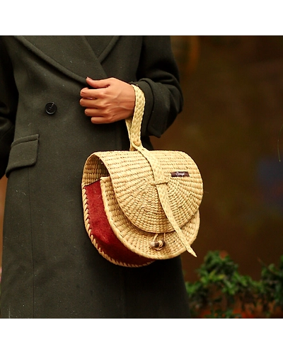 Handcrafted Straw Viking Purse | Rare Finds-12249192