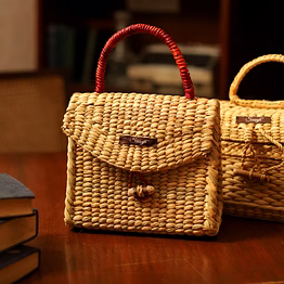 straw & coco fabric baguette | spring 2023 collection