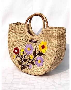Multicolour Kauna Handwoven Embroidered Handbag