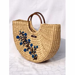 kauna handwoven embroidered floral handbag