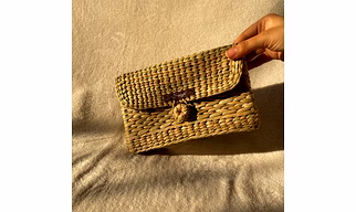 Golden Grass Classy Clutch