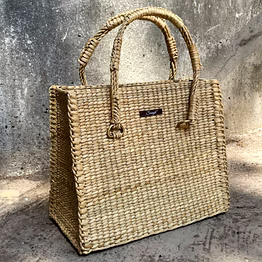 golden straw office tote for professionals