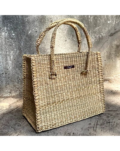 Golden Straw Office Tote for Professionals-12249174