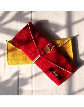 Jute 3-Fold Envelope Pouch