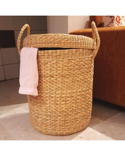 Kauna Straw Country Style Laundry Storage Bag (Large)-12249270