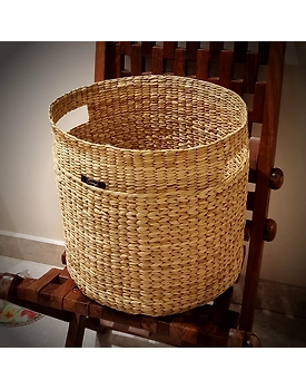 Kauna Straw Handwoven Christmas Tree Basket | Planter Sleeve | Laundry Hamper