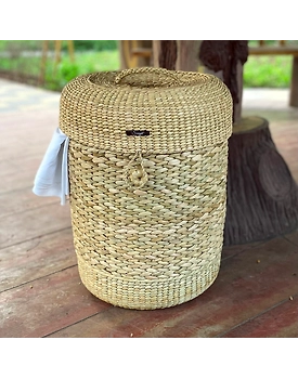 Kauna Straw Handwoven Laundry Bag - Large