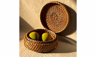 Natural Weave Cane Roti | Fruit Basket Box