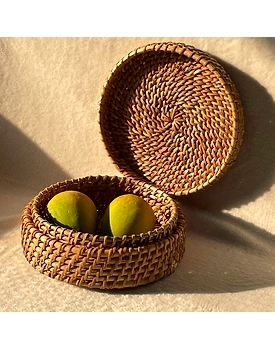 Natural Weave Cane Roti | Fruit Basket Box