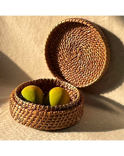 Natural Weave Cane Roti | Fruit Basket Box-12249754