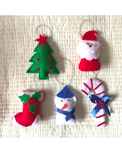 Handmade Felt Christmas Ornaments | Assorted-12249238