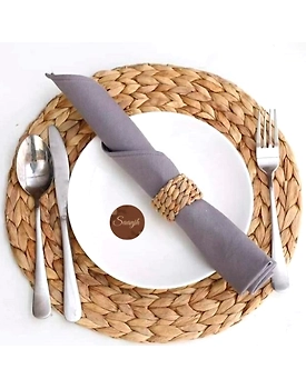 Water Reed Napkin Rings | Set of 4 |  Table Essentials & Decoration