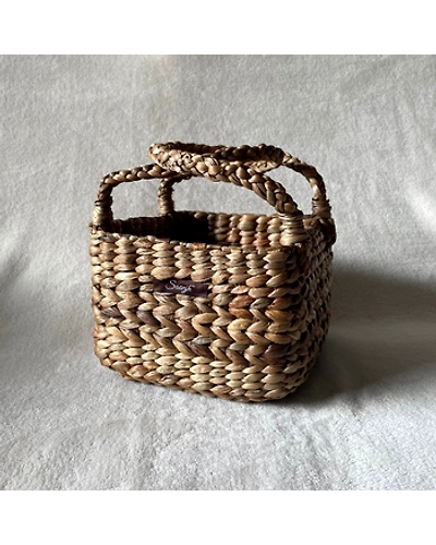 Shaded Straw Double Handle Gift Basket-12249890