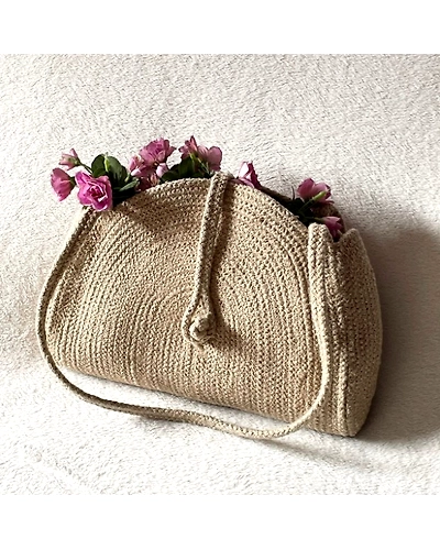 Saanjh Jute Woven Tote Bag | Designer-1