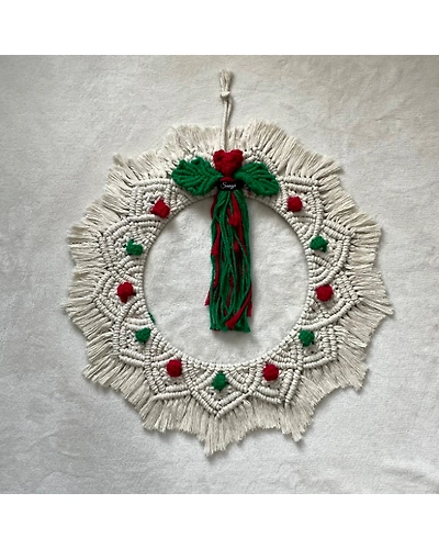 Macrame Christmas Wreath-12249716