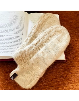 Handloom Cashmere Booties | Indoor Socks | Handspun & Handknit
