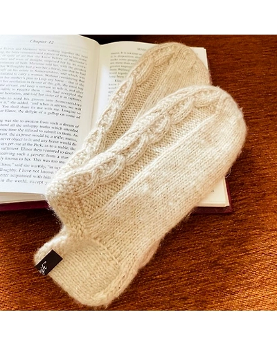 Handloom Cashmere Booties | Indoor Socks | Handspun &amp; Handknit-12248964