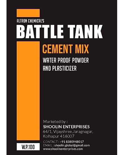 Battle Tank - Cement Mix - Water Proof Powder and Plasticizer-10446438