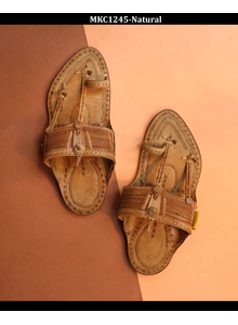 Handmade Tanned Leather Kolhapuri Chappal