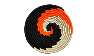 Handicraft Sabai Grass Wall Plate, Size 30CM, Mix Color