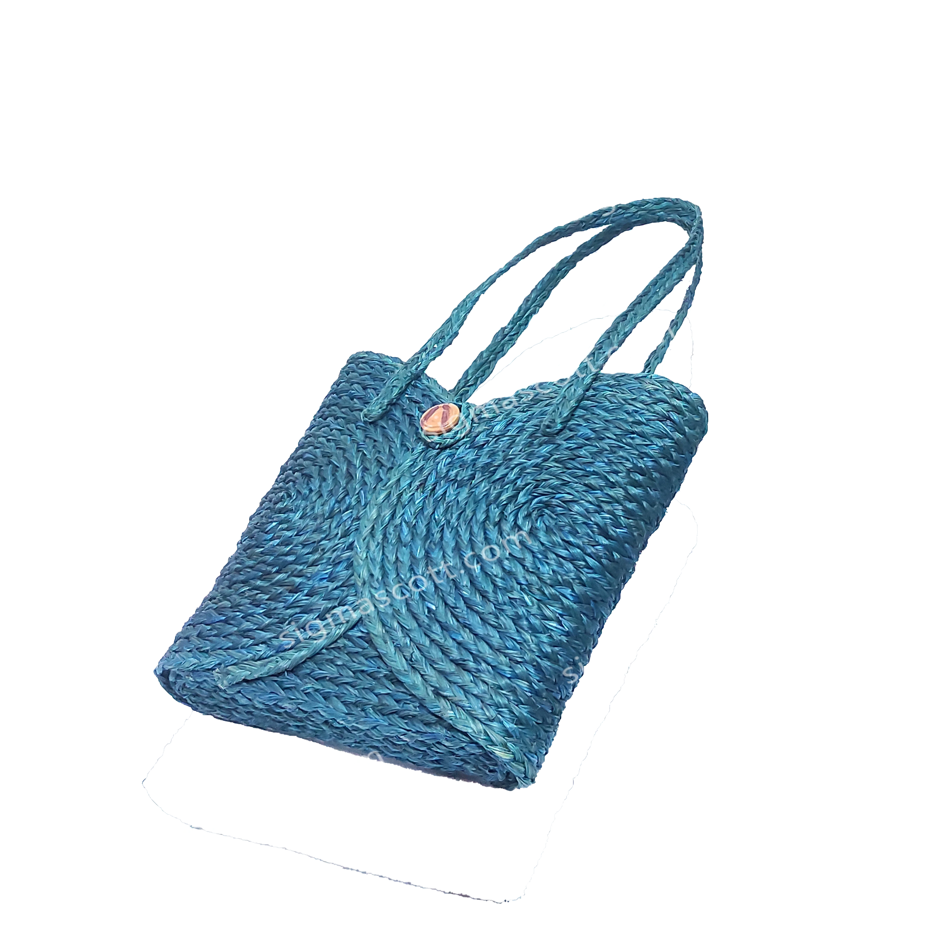 Sabai Grass Blue Ladies Handbag-(30x30x08)CM-2