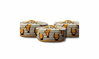 Handicraft Sabai Grass Thread and Date Palm leaf Storage Single Pieces